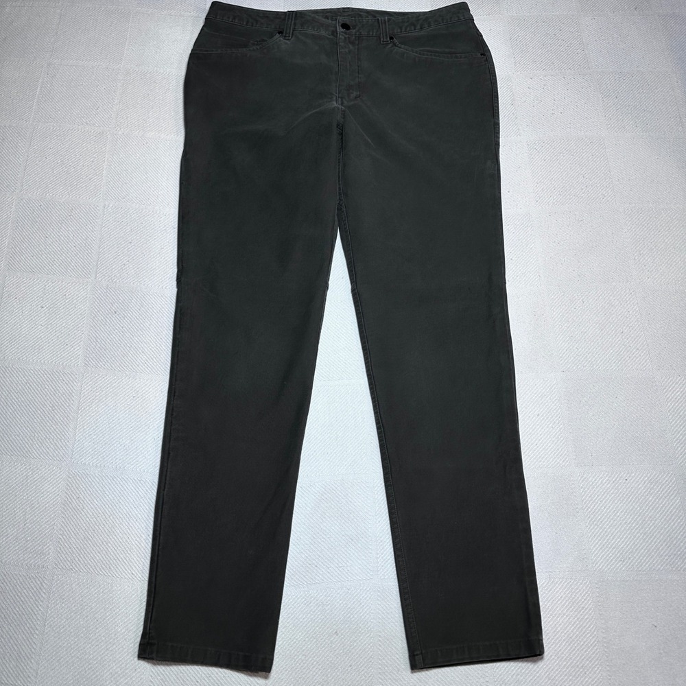 Lululemon ABC Pants Slim Utilitech Men 34x31 Canvas 5-Pocket Tech Commuter Black